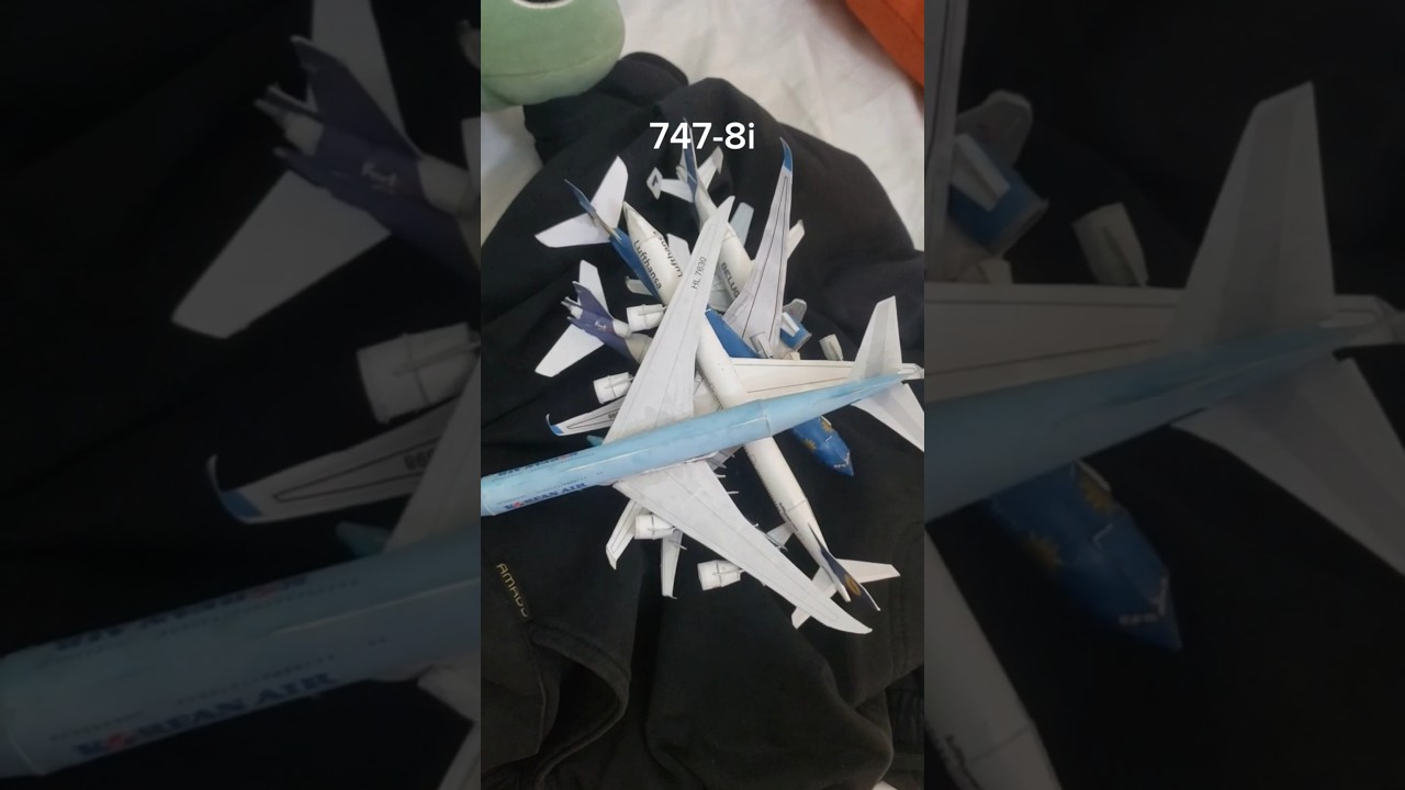 All 1:400 paperplane collection🛩✈💯 #papercraft #aviation #avgeek #shorts #model #funny #trending