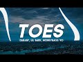 DaBaby - Toes (Clean - Lyrics) ft. Lil Baby & Moneybagg Yo