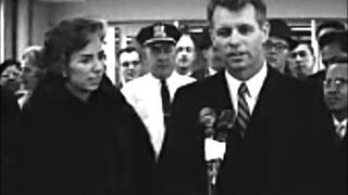 February 4, 1962 - Attorney General Robert F. Kennedy and wife Ethel leaving for Japan