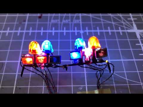 Fujimi 1/24 Blade Runner Spinner Cop Car Blinky Gumball Roof Lights SMD Test #bladerunner