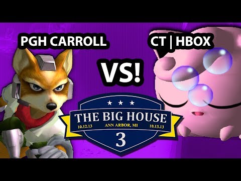 The Big House 3 - PGH Carroll (Fox) Vs. Hungrybox (Jigglypuff) - Pools Round 2 - SSBM