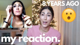 reacting to my first video