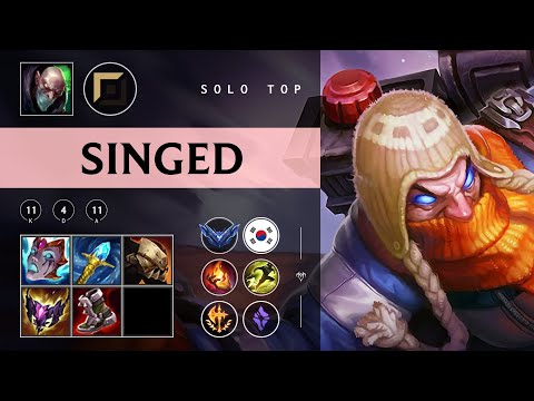 Singed Top vs Renekton - KR Diamond Patch 25.23