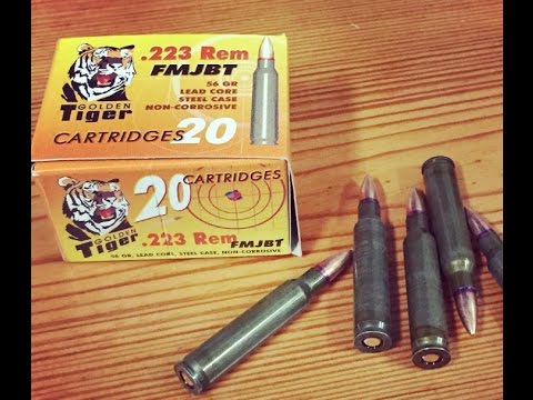 .223 Remington, 55gr FMJ, Golden Tiger, Velocity Test, Redeemed?