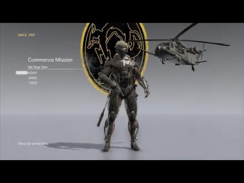 Metal gear solid V Lvl 78 S++ Sniper fob infiltration as Raiden