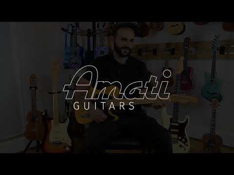 Amati Tele-Style Single Coil Electric Guitar Cherry Sunburst w/ Gig Bag 30TCHG image 17