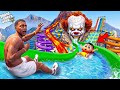 GTA V Franklin And Shinchan Built A Crazy Water Park At Home In GTA 5 Telugu Gta5