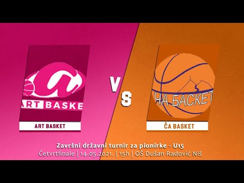 1/4 - Finalni turnir U15 Pionirke: Art Basket - ČA Basket
