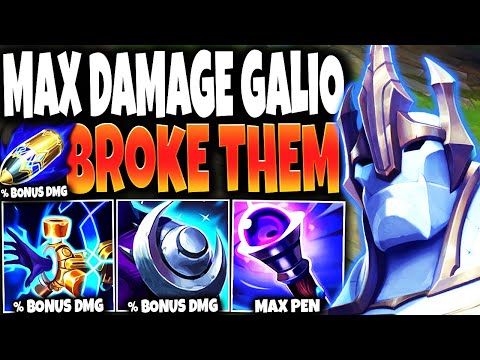 I picked Top Lane my x29% Bonus Dmg Galio Build and BROKE THEM while CARRYING ALL 🔥 Fill to Win #08