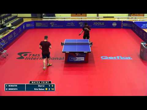 2015 TMS NCTTA Nationals: Coed Teams (prelim) - McMaster vs Minnesota