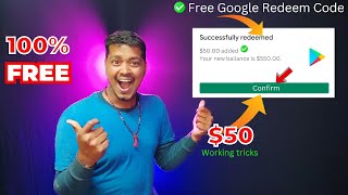 $50💎 Free Redeem Code for Google Playstore|#redeemcode|HowTo Get Free Redeem Codes| Free Redeem Code