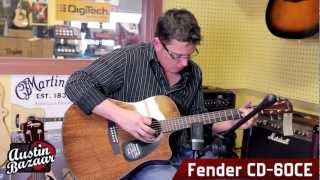 Video thumbnail for Fender CD-60CE Acoustic-Electric Cutaway Guitar by Austin Bazaar