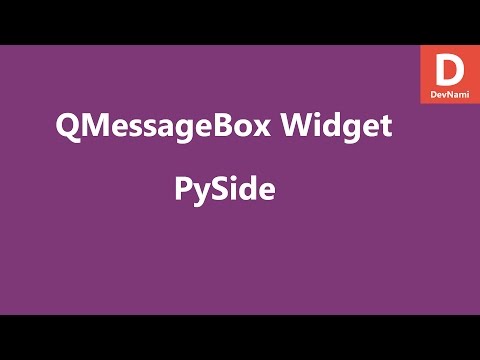 PySide Python Create GUI Window