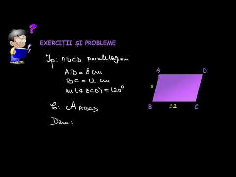 Aria paralelogramului folosind sinusul | Lectii-Virtuale.ro