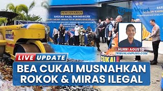 Rokok hingga Miras Ilegal Senilai Rp74 Miliar Dimusnahkan Bea Cukai Sumatera Bagian Barat