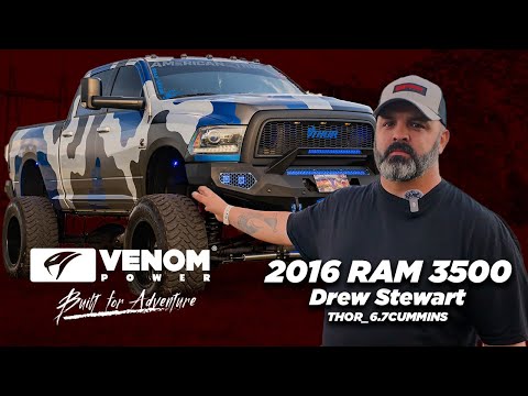 Venom Power Terra Hunter M/T Tires on Thor: 2016 RAM 3500 Custom Truck Build