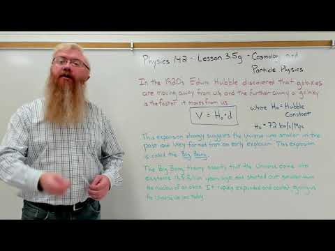 College Physics 2 - Lesson 3.5g - Cosmology and Particle Physics