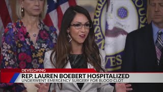 Rep. Lauren Boebert hospitalized with acute blood clot