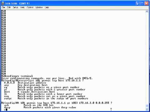 CCNA Lab 10 Access Lists