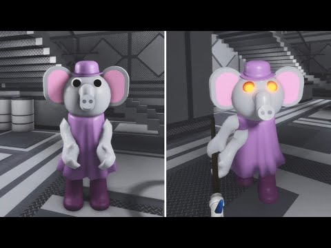 Roblox Piggy 2 NEW ELLY  INFECTED vs   NON INFECTED  JUMPSCARE! Roblox Piggy Redesign