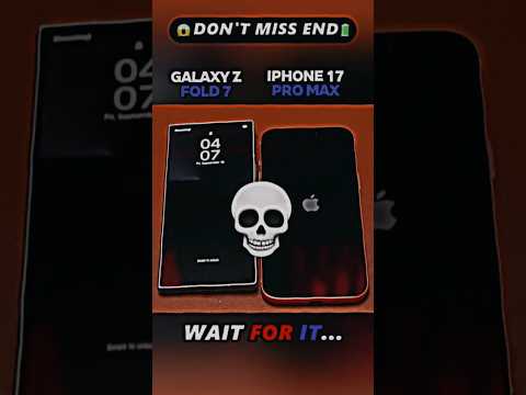 🤯 iPHONE 17 PRO MAX VS GALAXY Z FOLD 7 SPEED TEST