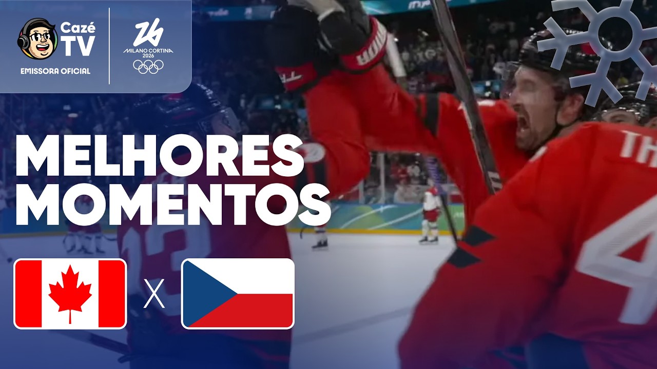 O JOGO MAIS MALUCO DAS OLIMPÍADAS DE INVERNO! MELHORES MOMENTOS: CANADÁ X REPÚBLICA TCHECA | HÓQUEI