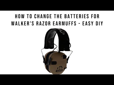 How to Change the batteries for Walker's Razor Earmuffs - EASY DIY