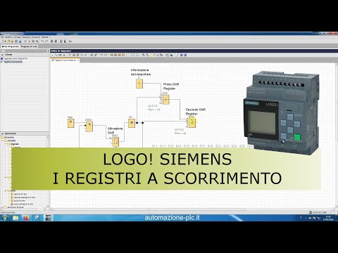 Programmazione LOGO! Siemens: registri a scorrimento concatenati