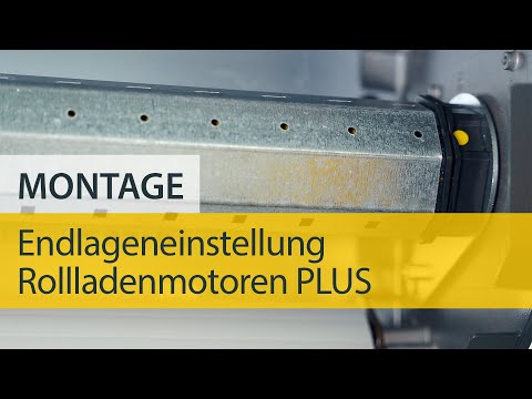 Anlernen: Endlageneinstellung Rollladenmotor PLUS von Schellenberg