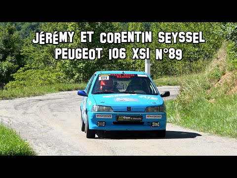 Rallye de Saint Marcellin 2022 - Peugeot 106 XSI N°89 - Jérémy et Corentin SEYSSEL