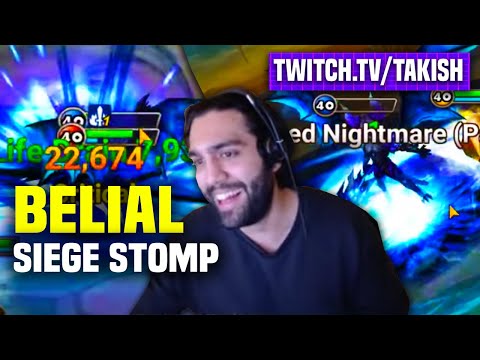 Belial Action. Water Demon in G3 Guild Siege - Takish Twitch Stream