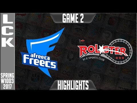 Afreeca Freecs vs KT Rolster Highlights Game 2 - LCK W10D3 Spring 2017 LZ vs KDM G2
