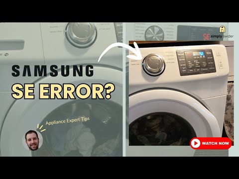Samsung Washer 5E / SE Error Code: What It Means and How to Fix It