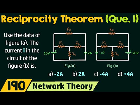 Reciprocity Theorem Problem 1