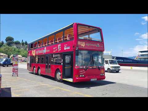 FULL ROUTE VISUAL | City Sightseeing Corfu Route 1: Kanoni Route | IPI-9500 (Volvo B7LT ELC Nordic)