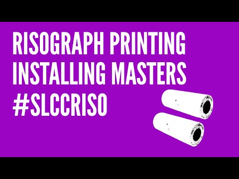 Part of a video titled Risograph Printing: Installing a New Roll of Masters - YouTube