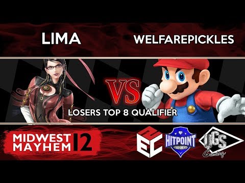 Midwest Mayhem 12 Losers Top 8 Qualifier - Lima (Bayonetta) Vs. WelfarePickles (Mario)
