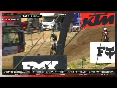 Bonacorsi vs Toendel | EMX250 Race 1 | MXGP of Sardegna 2022 #MXGP #Motocross