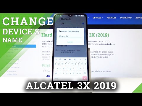 How to Change Device Name in ALCATEL 3X (2019) – Set Up Username