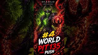 🔥 #4 WORLD PIT 135 😈 Warlock Apocalypse is INSANE | Diablo 4