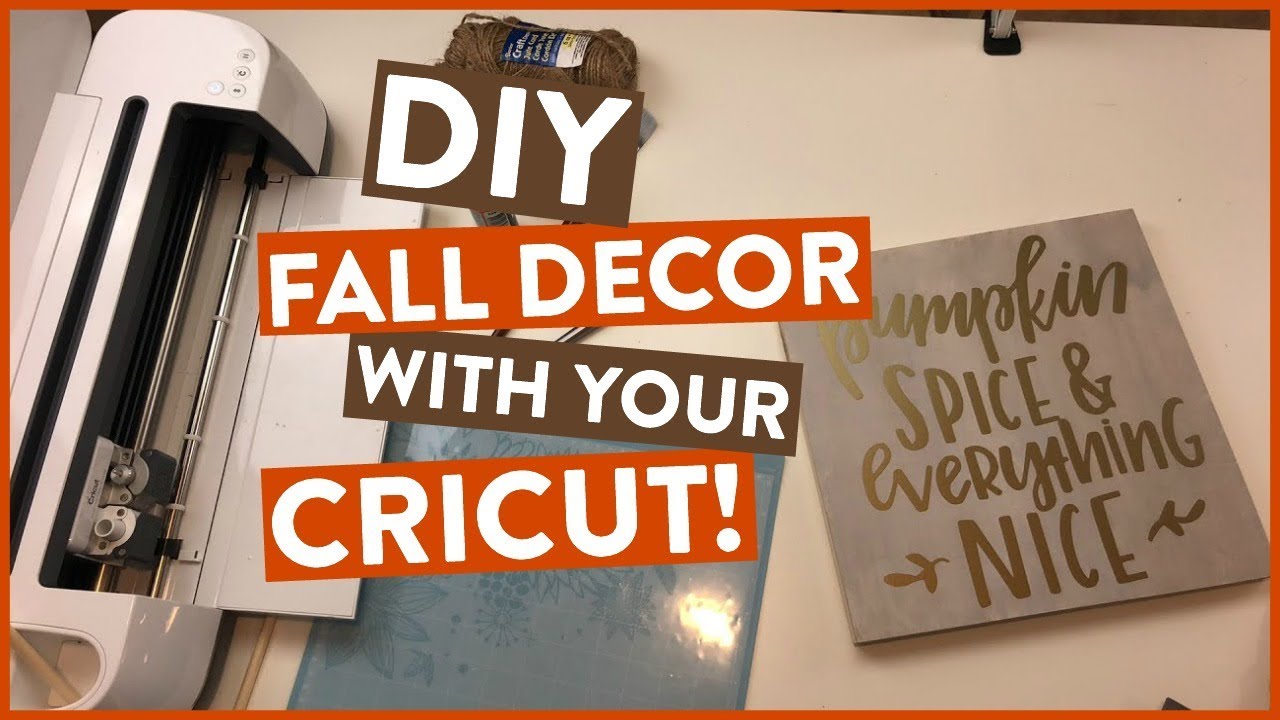 DIY FALL DECOR WITH YOUR CRICUT! Must watch! ?