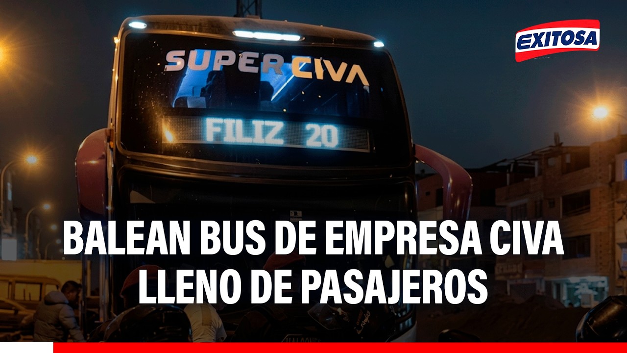 🔴🔵 Un bus interprovincial fue atacado, dos sospechosos fueron capturados
