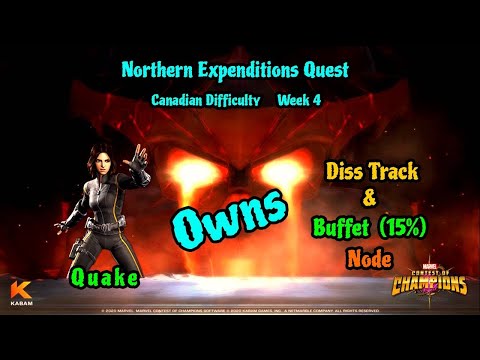 Quake Destroys Canadian difficulty Diss track path! #MCOC(Marvel Contest of Champions)