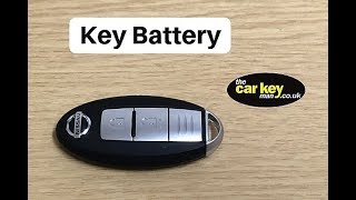 Key Battery Nissan Key fob HOW TO