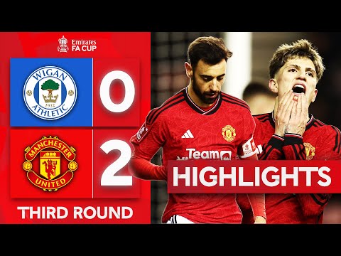 Dalot & Fernandes Send United Through! | Wigan 0-2 Manchester United |Emirates FA Cup 2023-24