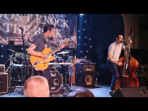 The Houndogs performing at Don't knock the rock March 2023.
