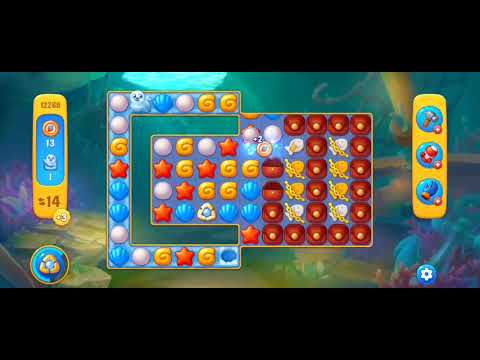 Fishdom Easy Level 12268 (with full seashell) @choraelmin