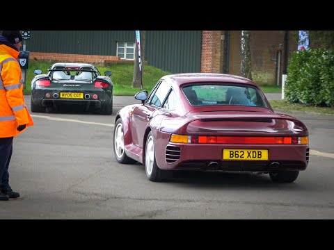Prototype PORSCHE 959 & Green CARRERA GT steals the Car Show!