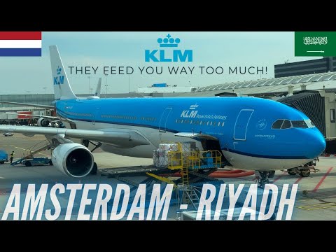 KLM Airbus A330-300 to Riyadh | KLM Economy Class | Amsterdam to Riyadh | Trip Report