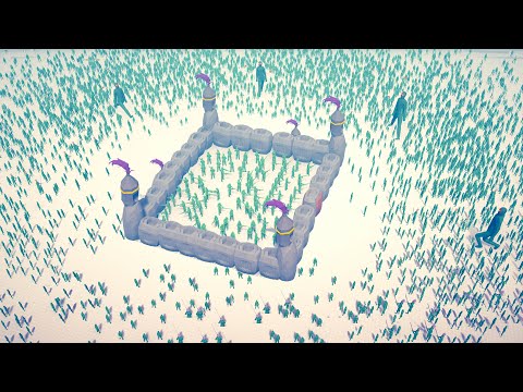 PLASTIC SOLDIERS DEFEND CASTLE vs ZOMBIE INVASION - Totally Accurate Battle Simulator TABS